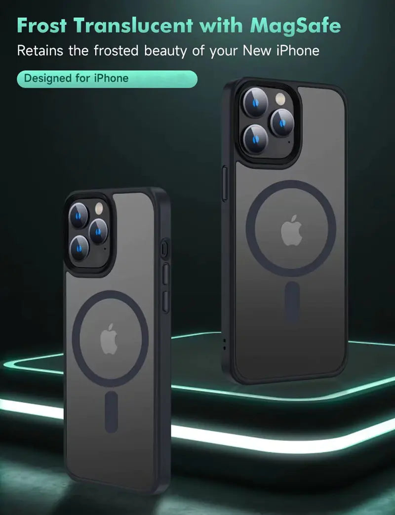 Magnetic Wireless Charging Case for iPhone 11-14 Pro Max