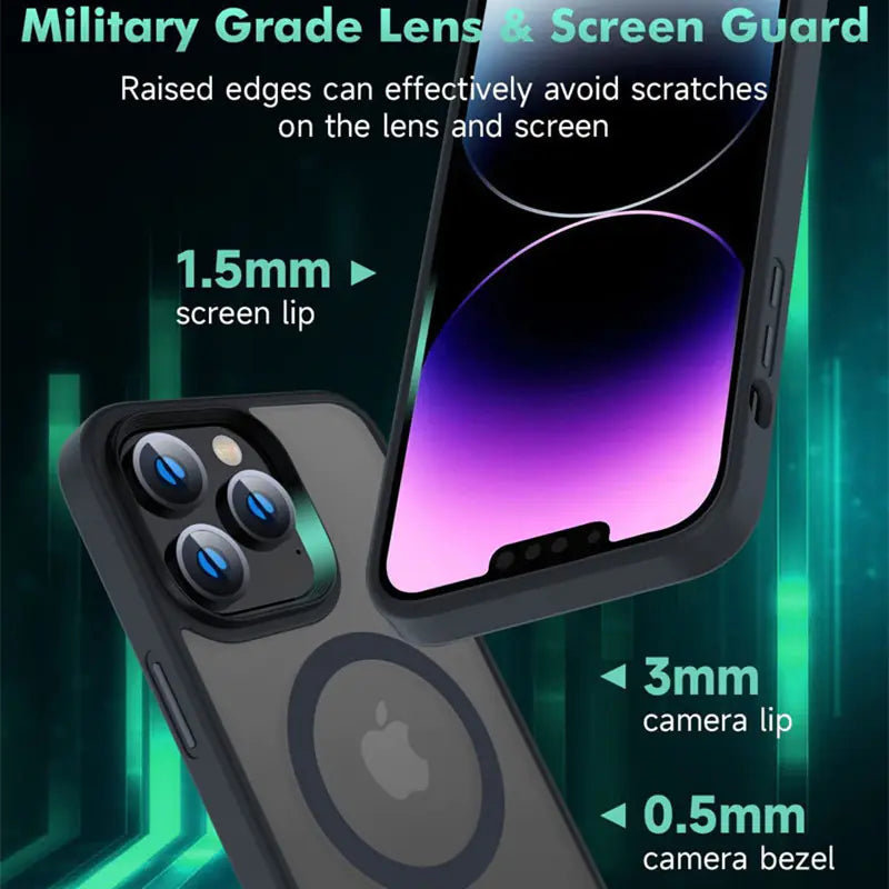 Magnetic Wireless Charging Case for iPhone 11-14 Pro Max
