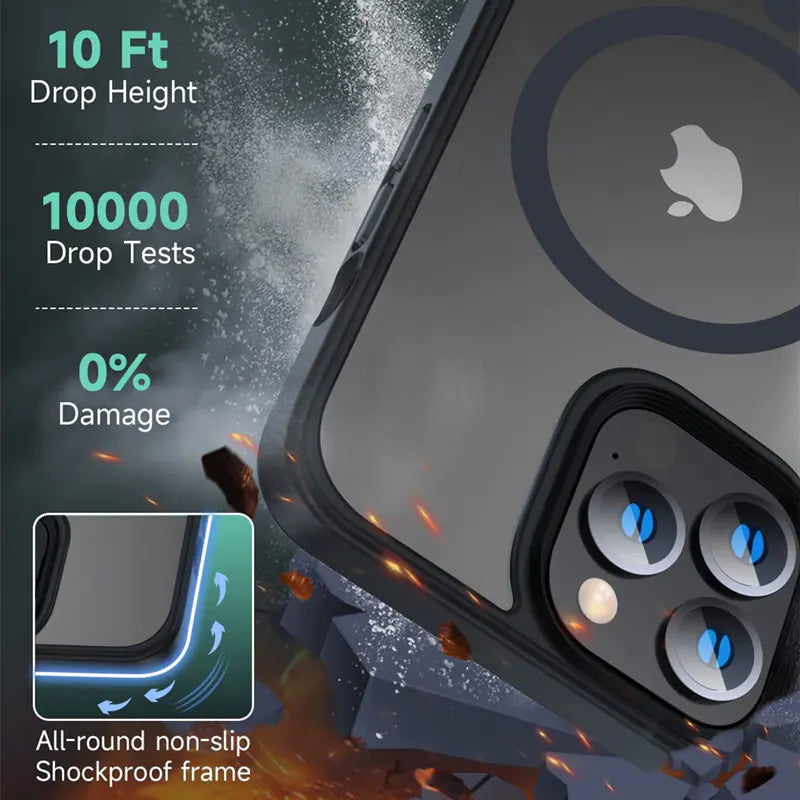 Magnetic Wireless Charging Case for iPhone 11-14 Pro Max